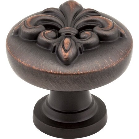 Jeffrey Alexander 1-3/8" Diameter Brushed Oil Rubbed Bronze Lafayette Cabinet Knob 218DBAC
